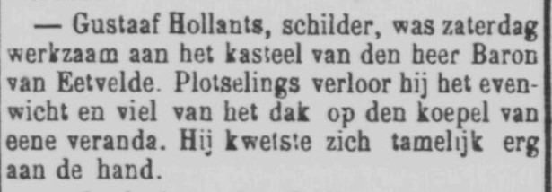 Zaterdag 27 mei 1905 in de Gazat van Moll