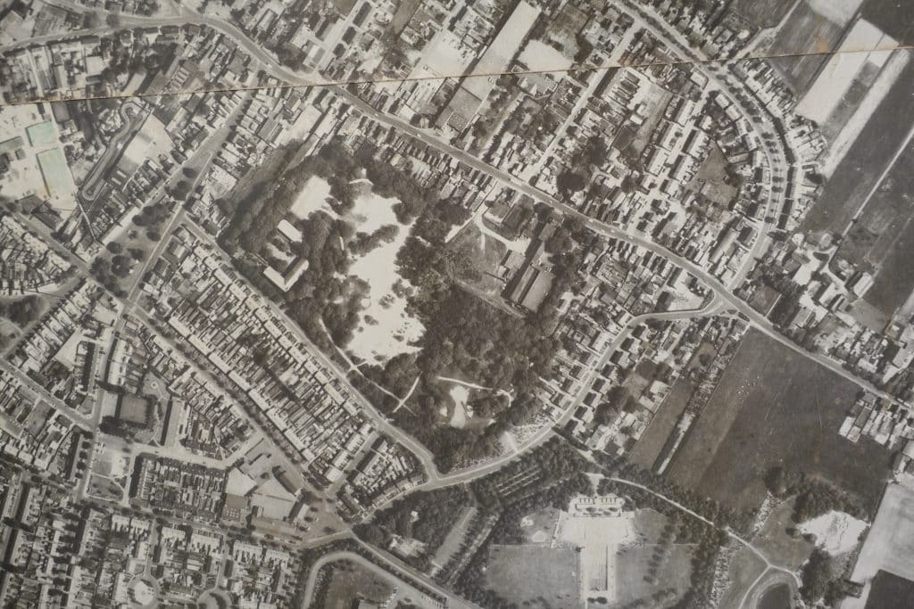 Dongen - Bergen luchtfoto na 1955