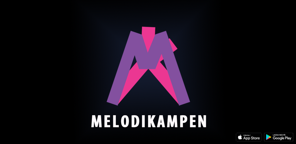 Logotypen till klubbens app Melodikampen