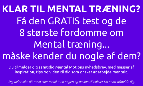 Nyhedsbrev, Mental Motion, Janne R. Mortensen, Mental træning
