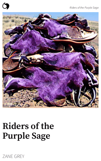 Riders of the Purple Sage - Zane Grey (English edition: Riders of the Purple Sage)