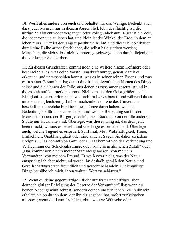 Die Meditationen des Kaisers Marcus Aurelius Antoninus - Emperor of Rome Marcus Aurelius (The Meditations of the Emperor Marcus Aurelius Antoninus - Deutsch) - Image 2