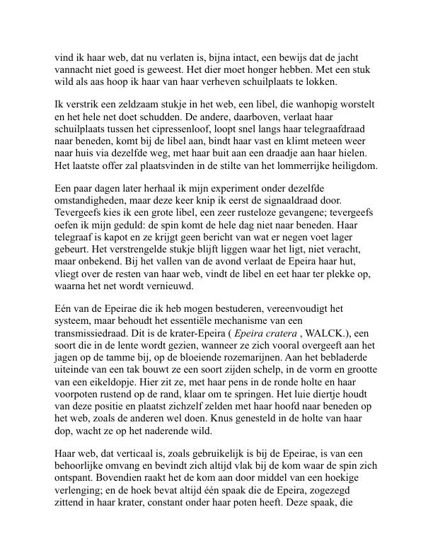 Het leven van de spin - Jean-Henri Fabre (The Life of the Spider - Nederlands) - Image 2