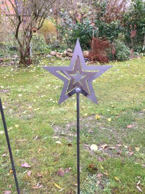 Gartenstecker "Stern" (verdrehbar)