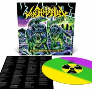 Toxic Holocaust - An Overdose Of Death, Limited Yellow, Green, Violet Striped Vinyl, 1000 Copies