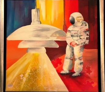 Maleri til salg online galleri astronaut world agenda