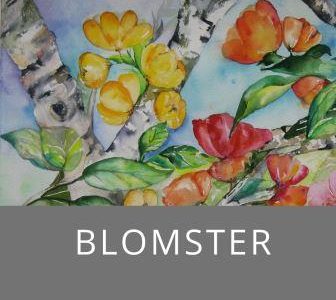 Blomster billeder i maleri og akvarel