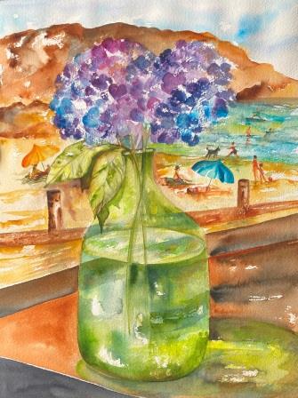blomster-i-vase-akvarel-maleri-til-salg