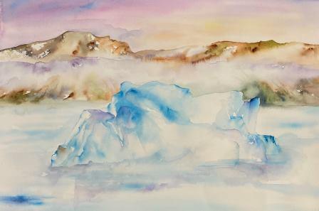 akvarel-isbjerg-gronland