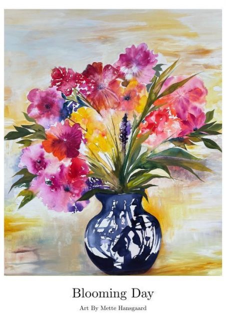 plakat med blomster - Blooming day