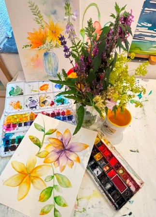 akvarelkursus-blomster-for-begyndere-onlinekursus-video