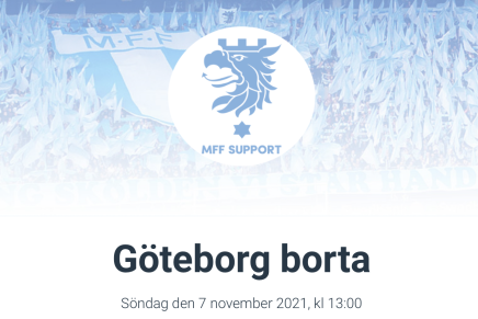 Res med MFF Support till Göteborg