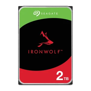 Seagate IronWolf 2TB, intern NAS-hårddisk för företag, CMR 3,5 tum, SATA 6 GB/s