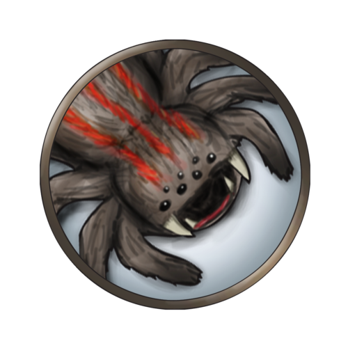 Token-round-giant-spider