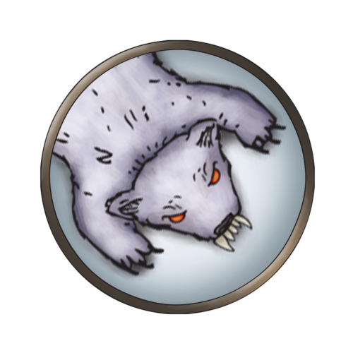 Token-round-polar-bear