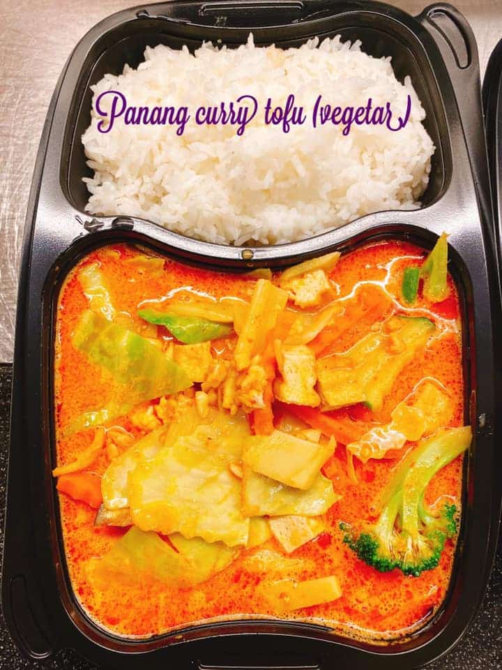 Panang Curry tofu vegetar