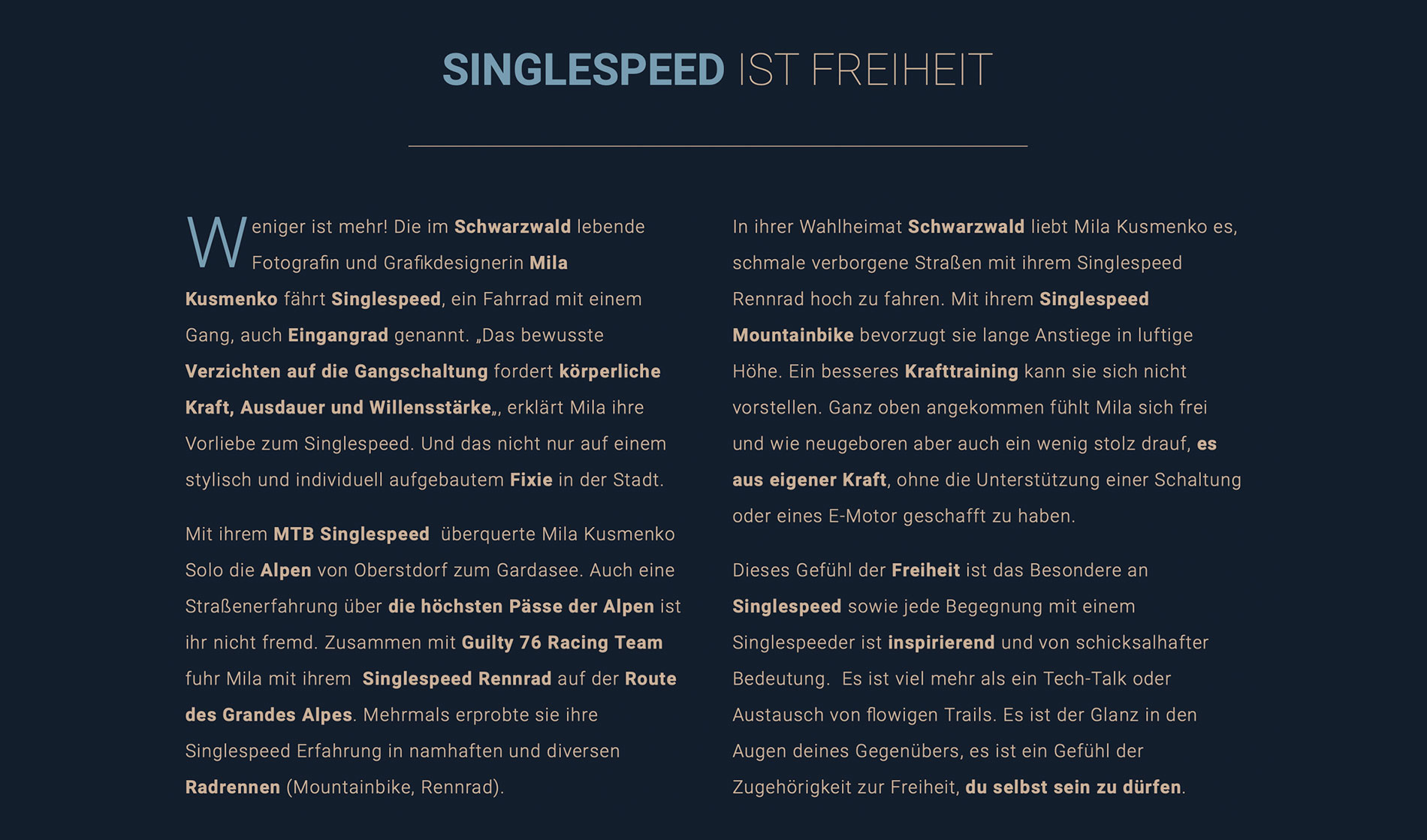 Singlespeed | Blauerberg