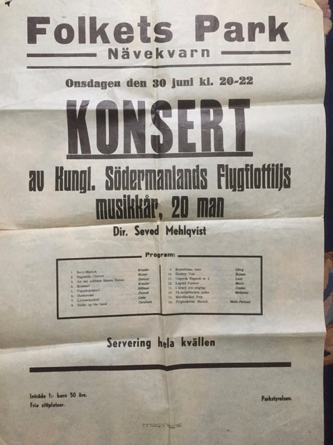 1940 Talet, F11s Musikkår I Nävekvarn