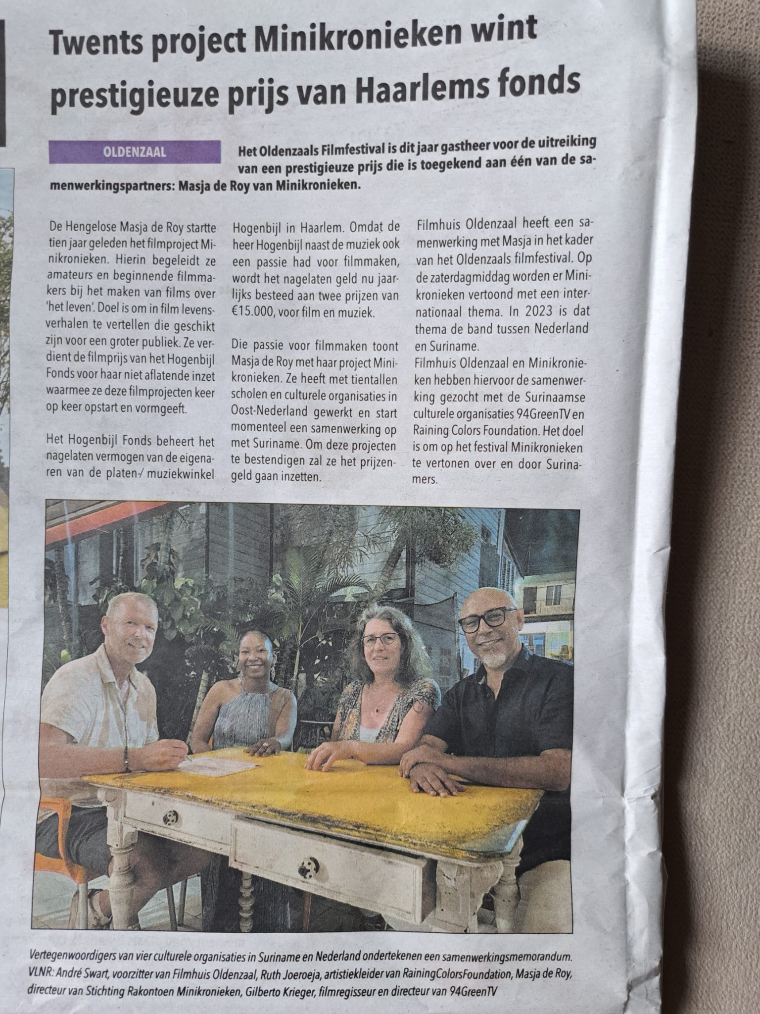 Glimlach - Hogenbijl prijs