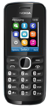 Nokia model 110 med KiaOS. Pris omkring dkr. 320,-