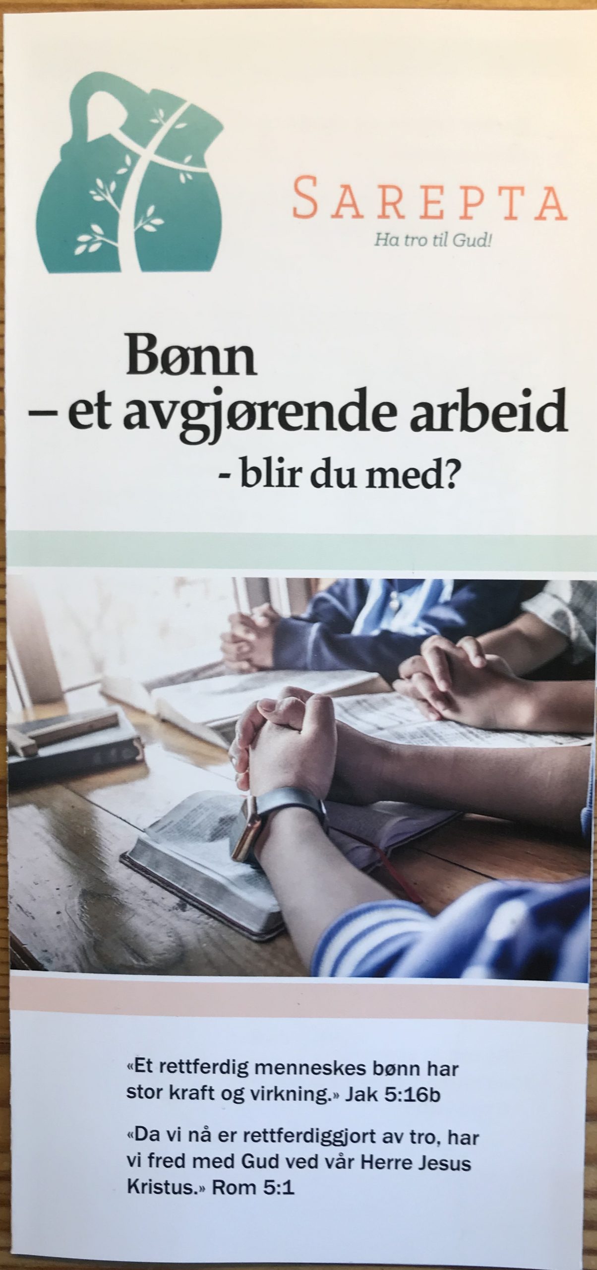 Bønnefolder – i Bibelen eller andaktsboken