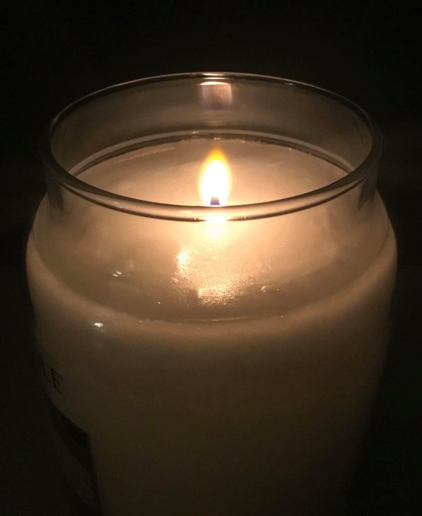 An image of a candle for Morgan's Wings