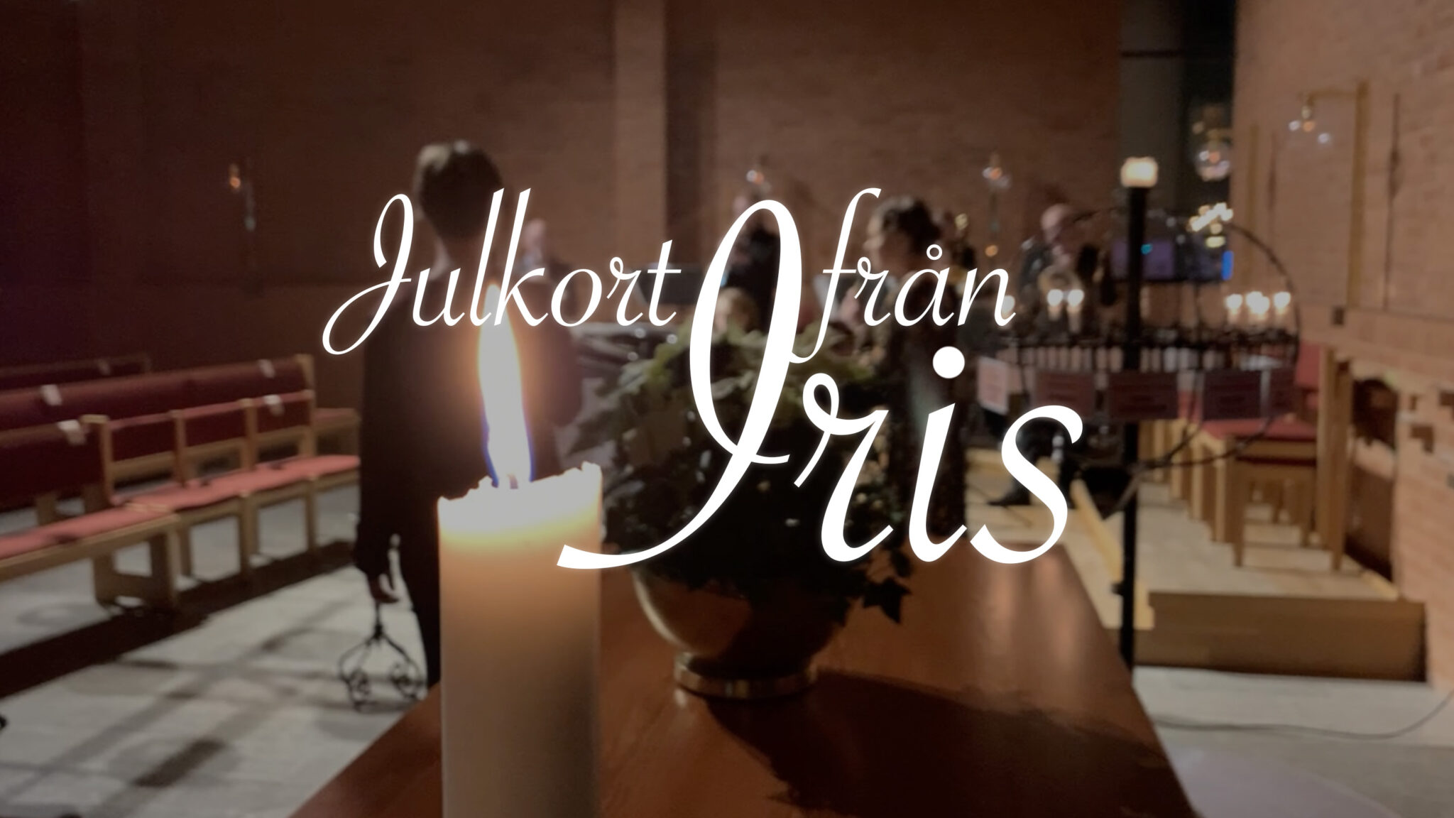 Julkort från Iris