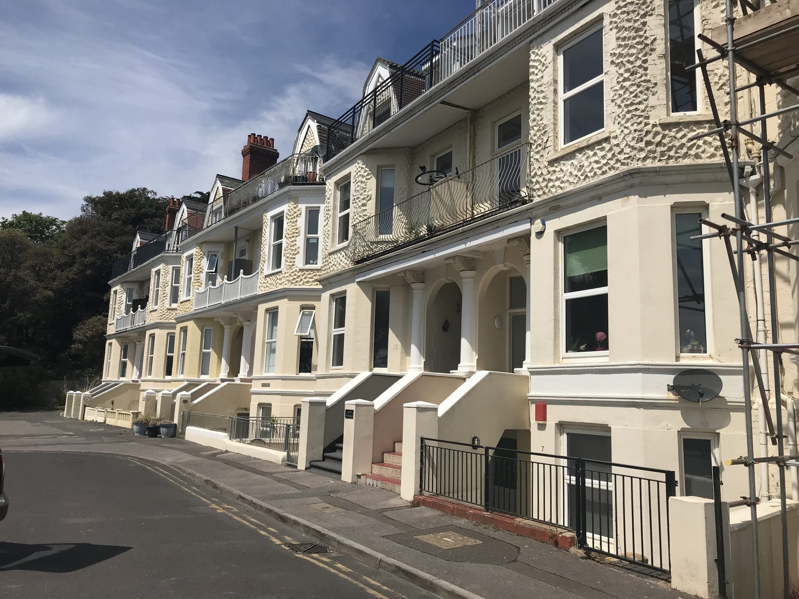 Beautiful houses by the beach in Bournemouth United Kingdom a toxic relationship
