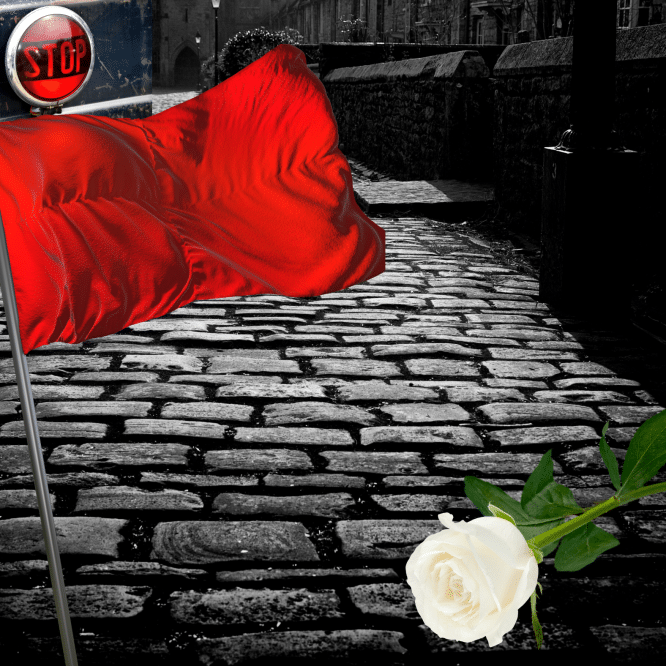 Warning flag - White Rose
