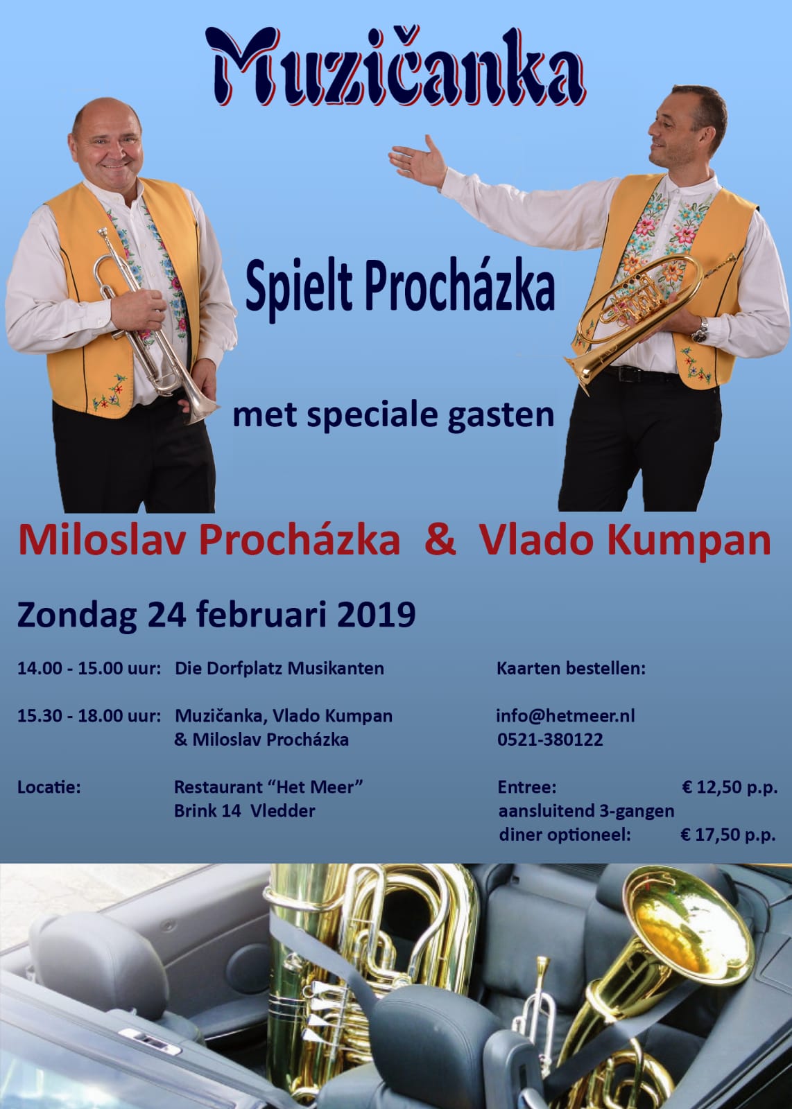 Muzičanka und Vlado Kumpan spielen Procházka