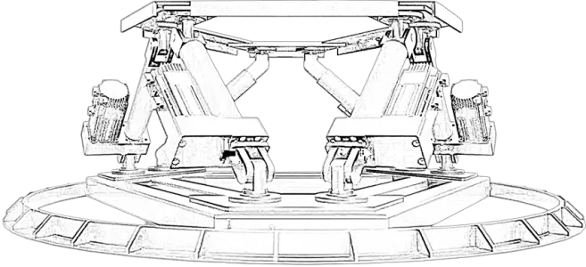 500KG Motion Base Line Drawing 500KG Motion Base Line Drawing