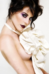 Smokey Model with smokey eyes