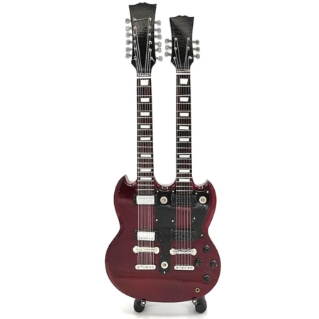 Mini Guitar: Gibson SG dual Neck Jimmy Page