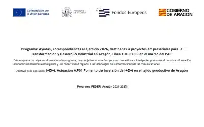 Ayudas a proyectos empresariales para la Transformación y Desarrollo Industrial en Aragón