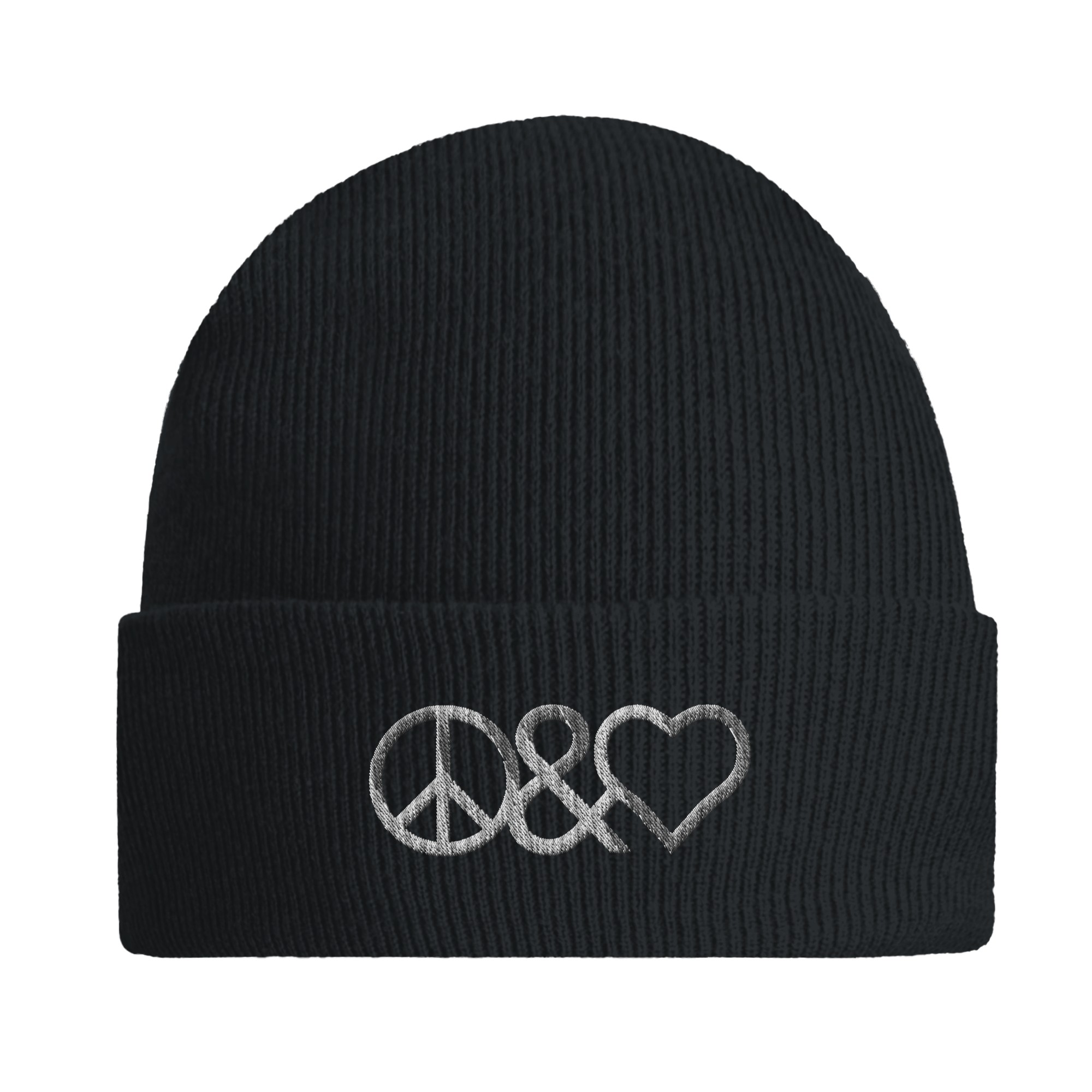 Peace & Love | Orginal Cuffed Beanie - MonoQrom collection