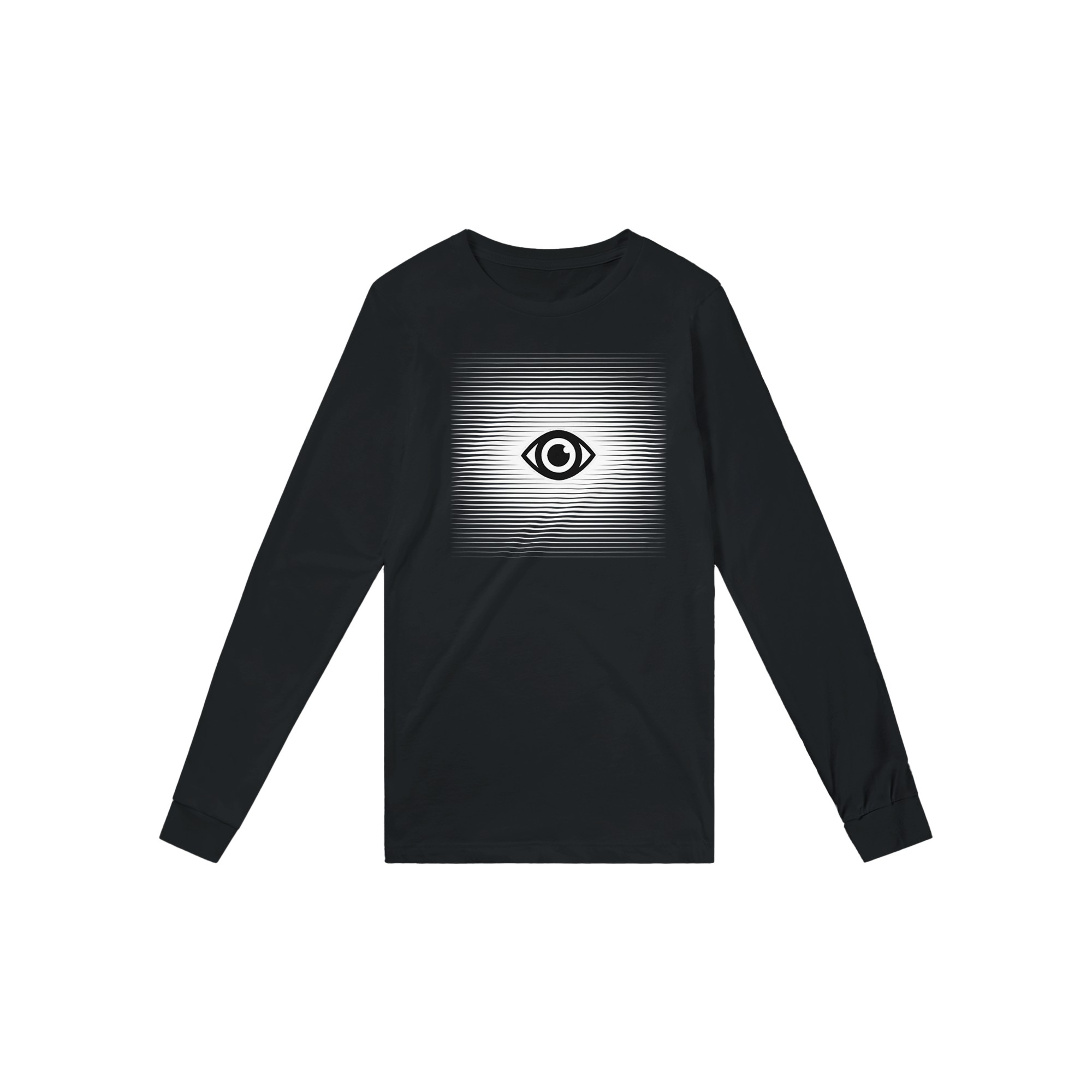 Eye Through Lines Long Sleeve Shirt - MonoQrom collection