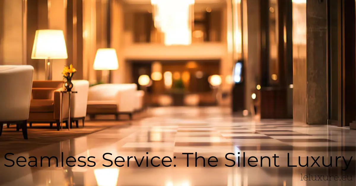 The Silent Luxury of Seamless Service 1 The Silent Luxury of Seamless Service