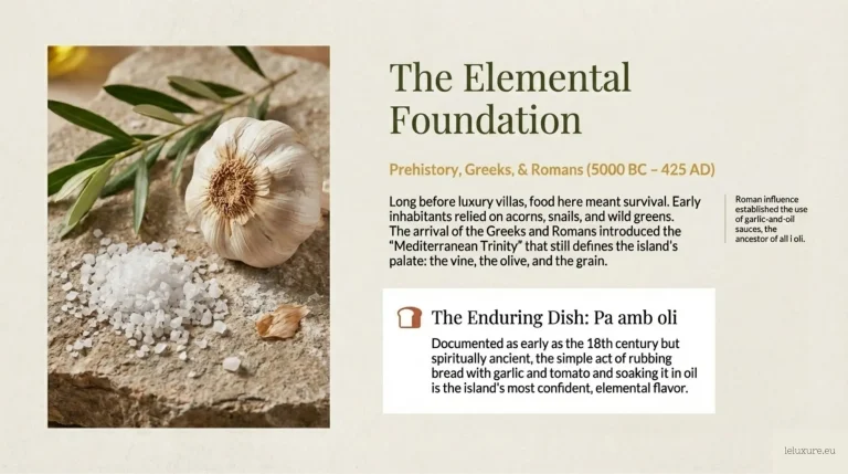 The history of Mallorcan cuisine