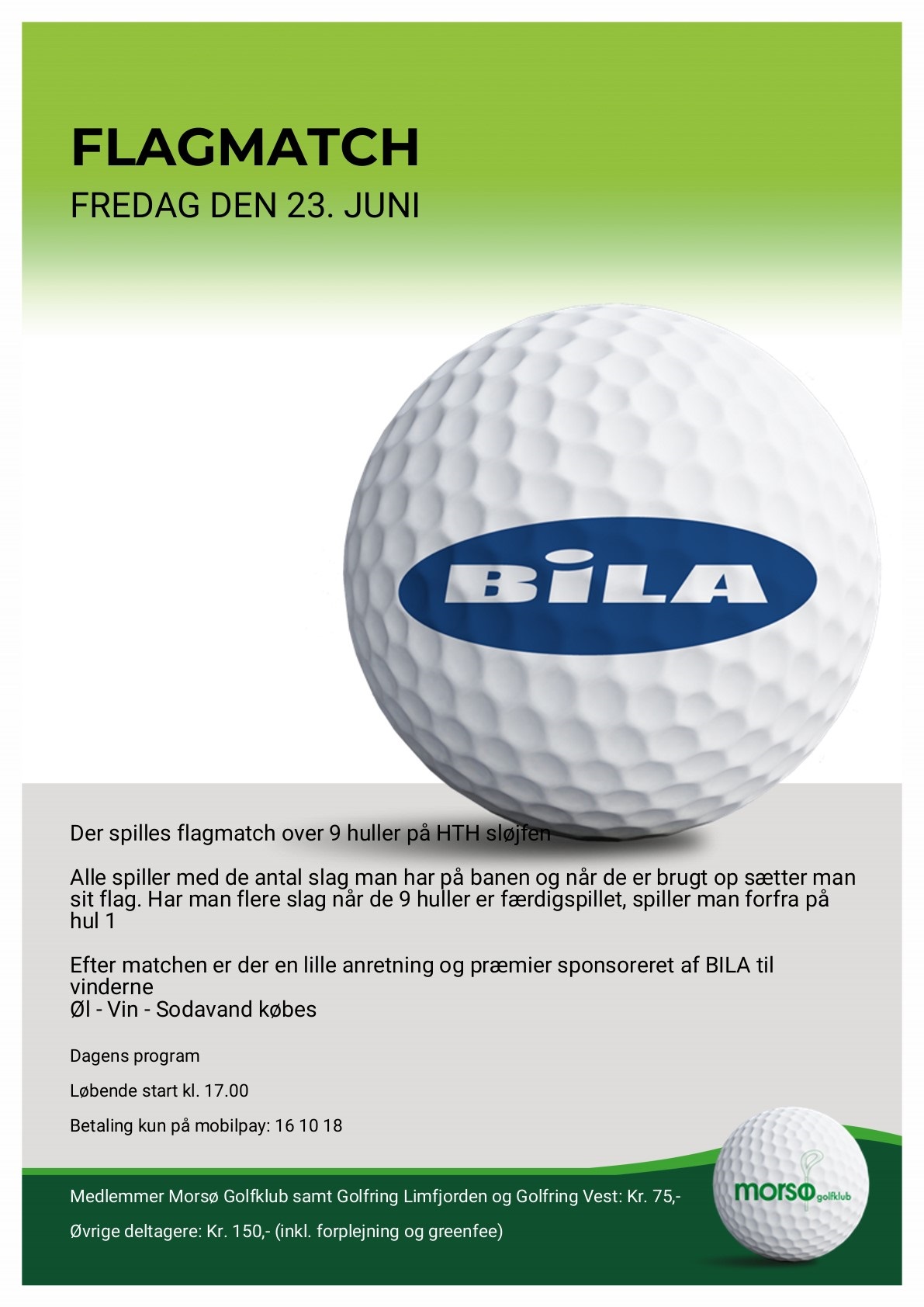 FLAGMATCH Mors Golfklub FLAGMATCH Mors Golfklub