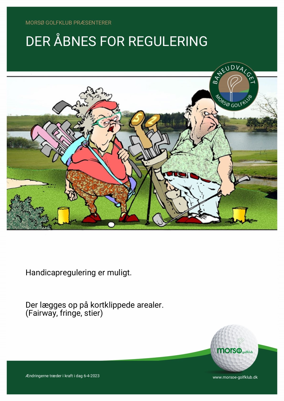 Der Åbnes For Handicapregulering | Morsø Golfklub
