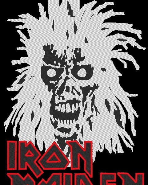 motif de broderie machine Iron maiden