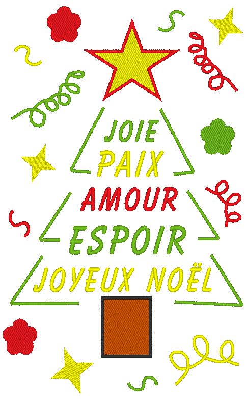 joyeux noël - motifs de broderie