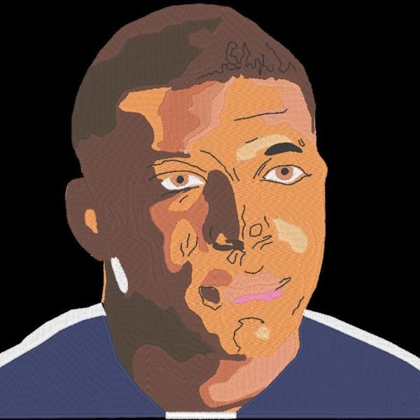 kylian mbappé motif de broderie machine