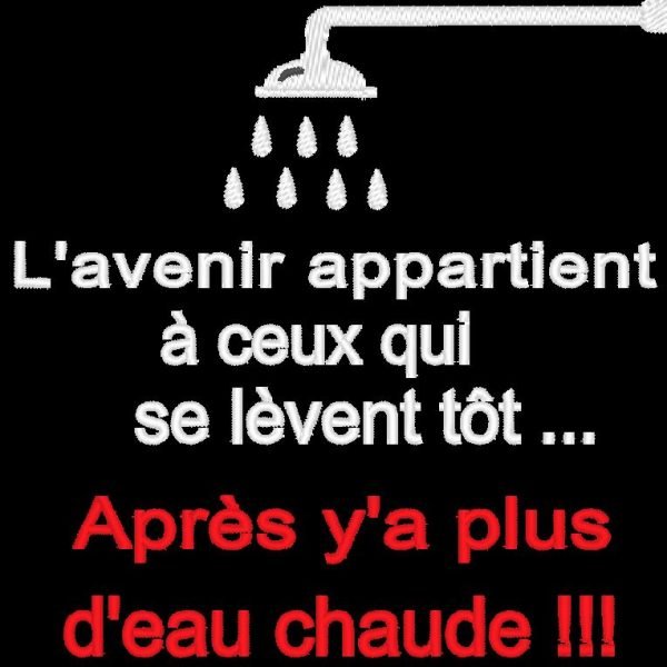 l'avenir motif de broderie machine humour