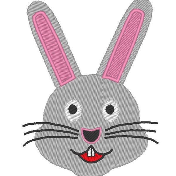 Nuage le petit lapin motif de broderie machine