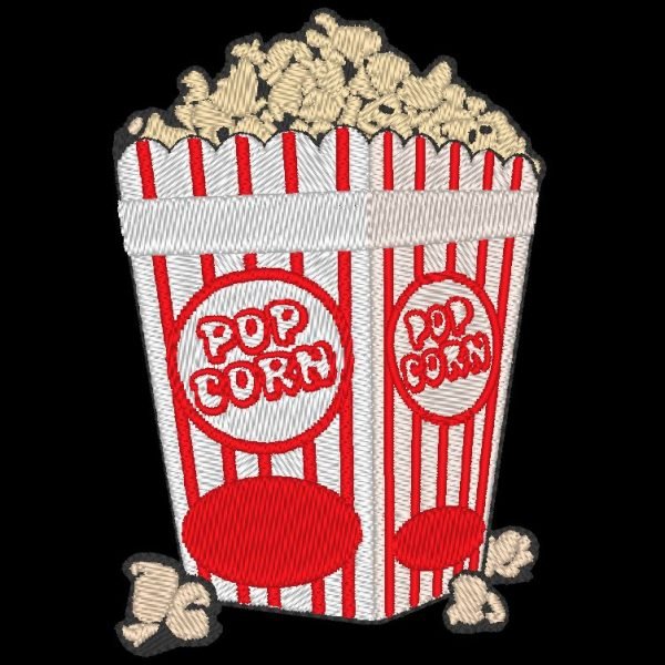 pop corn motif de broderie machine