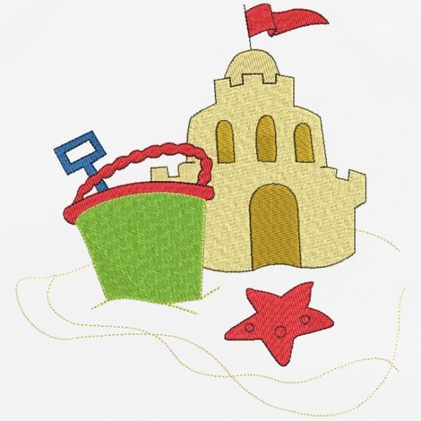 château de sable Motif de broderie machine spécial vacances d’un château de sable avec un seau et une pelle . vivement l’été !!! cadre 10 x 10 / 20 x 20 Formats des fichiers PES,CSD,EXP,HUS,SHV,VIP,XXX,DST,PCS,JEF,VP3,EMB… Téléchargement immédiat après votre paiement