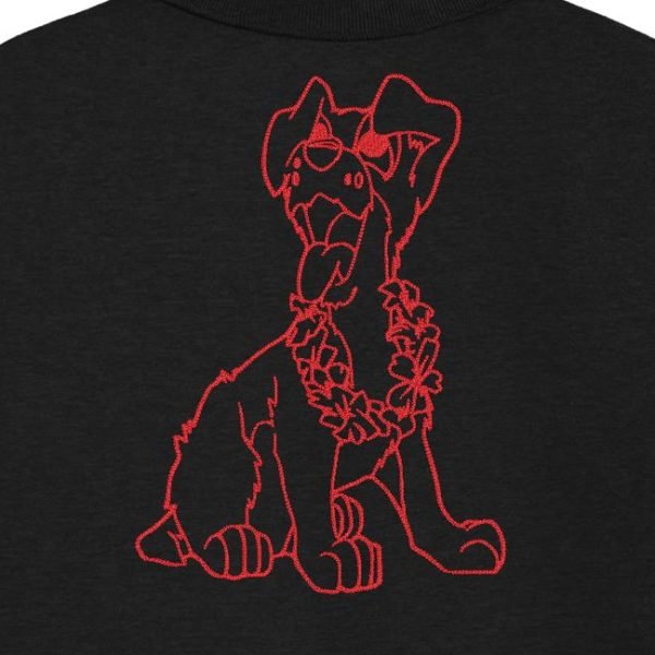 chien fun et son collier de fleurs Motif de broderie machine redwork d’un chien trop fun avec son collier de fleurs . cadre 13 x 18 / 20 x 30 Formats des fichiers PES,CSD,EXP,HUS,SHV,VIP,XXX,DST,PCS,JEF,VP3,EMB… Téléchargement immédiat après votre paiement