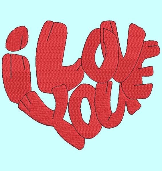 cœur I love you Motif de broderie machine d’un coeur reproduit avec la phrase de la langue anglaise la plus connues » I love you » ou « je t’aime » motif idéal pour une composition . cadre 10 x 10/ 20 x 20 Formats des fichiers PES,CSD,EXP,HUS,SHV,VIP,XXX,DST,PCS,JEF,VP3,SEW,EMB… Téléchargement immédiat