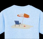 seul sur la plage Motif de broderie machine d’un fauteuil de plage avec un grand parasol blanc et orange ainsi qu’une étoile de mer sur le sable fin de la plage cadre 12 x 18 / 30 x 20 Formats des fichiers PES,CSD,EXP,HUS,SHV,VIP,XXX,DST,PCS,JEF,VP3,SEW,EMB… Téléchargement immédiat